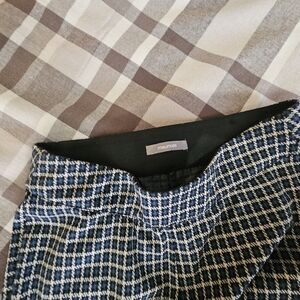 Maurices Blue and White Houndstooth Skirt